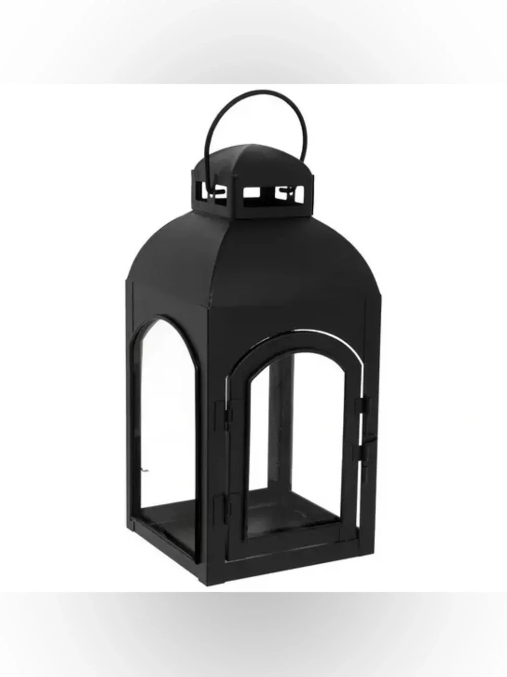 Black Arch Metal Lantern